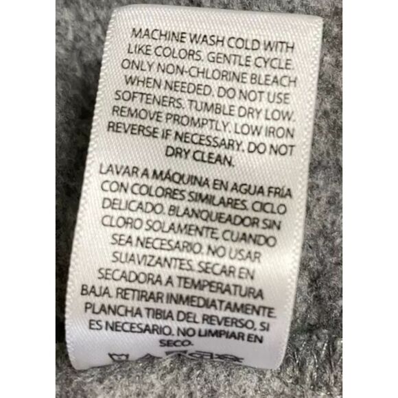 Danskin Now Women's Size XL-16/18 Sweatshirt Hooded Charcoal Grey/Black - Picture 11 of 11